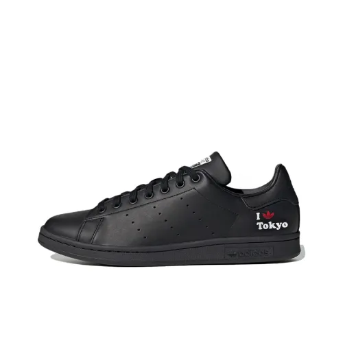 Adidas Originals StanSmith Slip Resistant Abrasion Resistant Низкие Кроссовки для скейтбординга Унисекс Черный Красный Белый