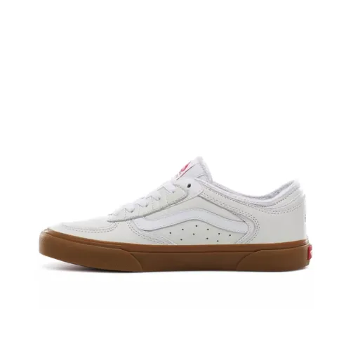 Vans Rowley Classic Low Топ Скейтборд Кроссовки Унисекс Белый Коричневый