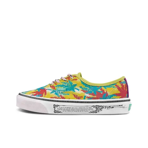Aries x VANS Authentic Series LX Low Top Скейтборд Кроссовки Унисекс Желтый Зеленый