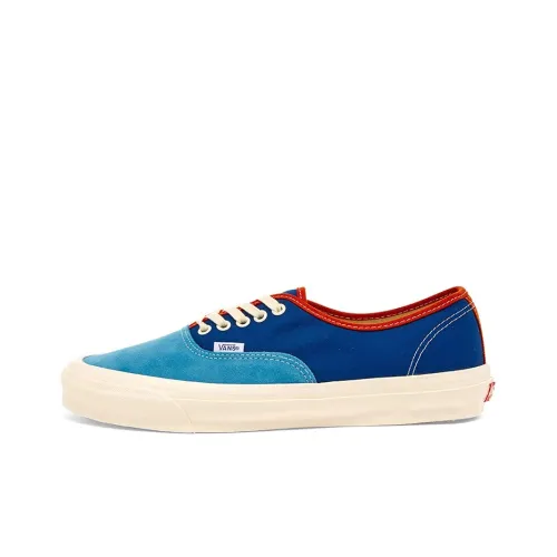 Vans Authentic Series Low Топ Скейтборд Кроссовки Унисекс Синий Коричневый