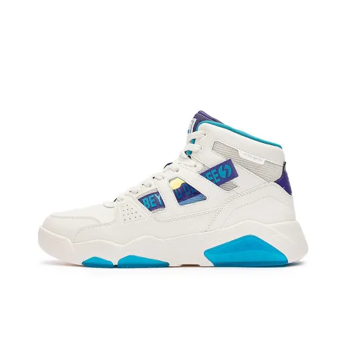 361° Xingran Износостойкие Дышащие Высокие Кроссовки для скейтбординга Белый Циан