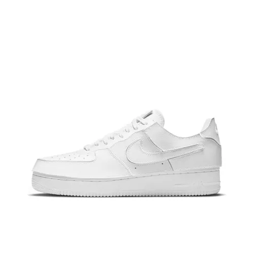 Nike Air Force 1 1 'Triple White' Низкие Скейтборд Кроссовки Унисекс Чисто Белый