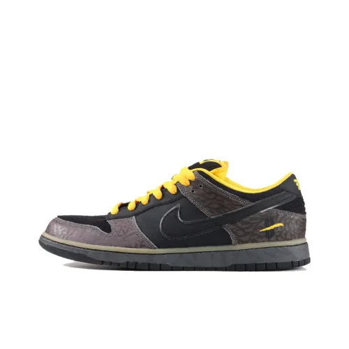 nike Dunk SB Желтый Curb Нескользящий Легкий Низкий Топ Скейтборд Кроссовки Унисекс Черный Желтый