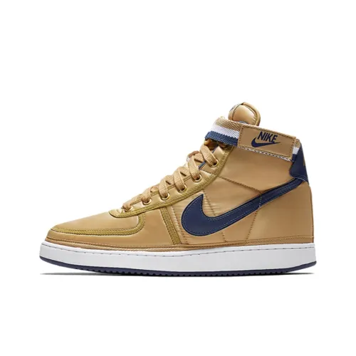 Nike Vandal High Supreme Золотой Темно-синий Нелипкий Легкий MID Скейтбординг Кроссовки Унисекс Золотой