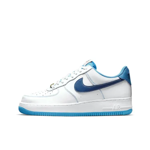 Nike Air FORCE 1 'First Use' Low Топ Скейтборд Кроссовки Мужские Белые Синие