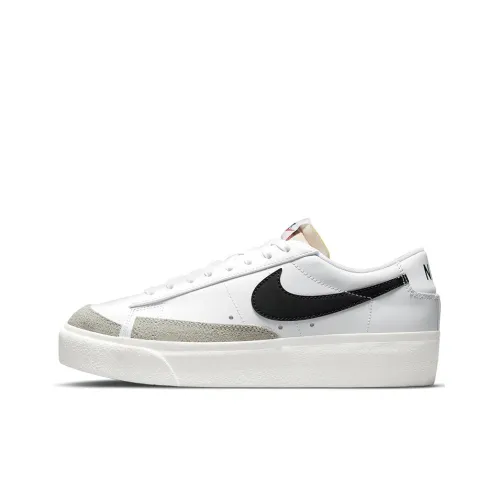 Nike Blazer Low Top Скейтборд Кроссовки Женские Черно-Белые