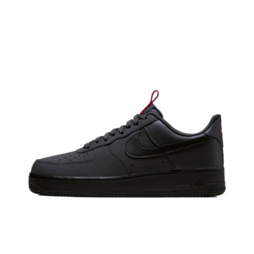 Nike Air Force 1 07 Anti-Slip Легкий Низкий Топ Скейтбординг Кроссовки Мужские Черные