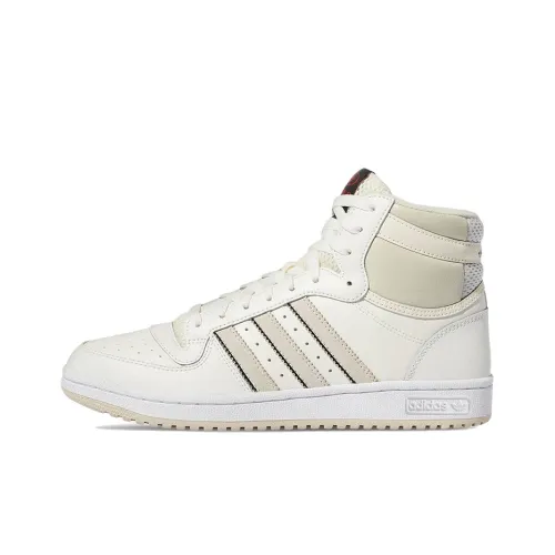 Adidas Originals TOP TEN RB Устойчивые к истиранию высокие кроссовки для скейтбординга Мужские Экрю