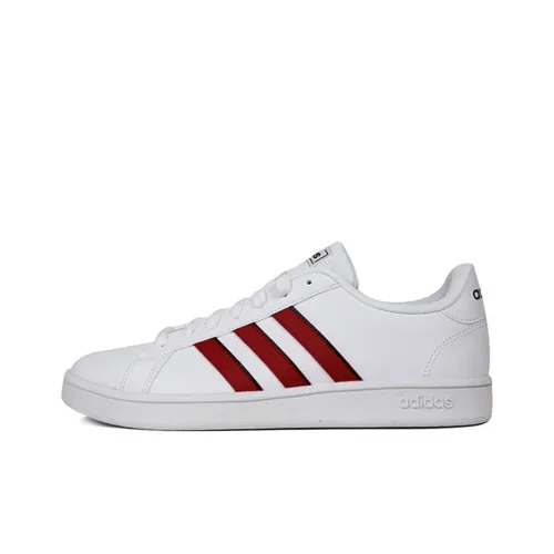 ADIDAS NEO GRAND COURT Низкие Кроссовки для скейтбординга Унисекс Белый Красный Черный