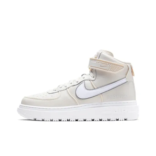 Nike Air Force 1 Boot Покрытие Slip-Resistant Высокий Топ Скейтбординг Кроссовки Мужские Экрю