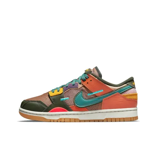 Nike Dunk Scrap Low Топ Скейтборд Кроссовки Мужские Многоцветные