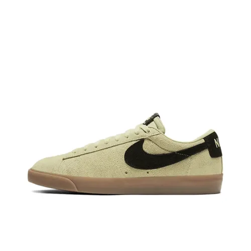 Nike Blazer SB GT Lightweight Coating Low-Top Скейтборд Кроссовки Unisex Черный Оливковый Зеленый