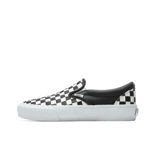 Vans Vaultslip On Коллекция VLT LX Low Топ Скейтборд Кроссовки Унисекс Черный Белый Шахматная Клетка