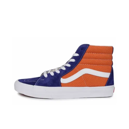 VANS SK8 High Топ Скейтборд Кроссовки Унисекс Синий Оранжевый