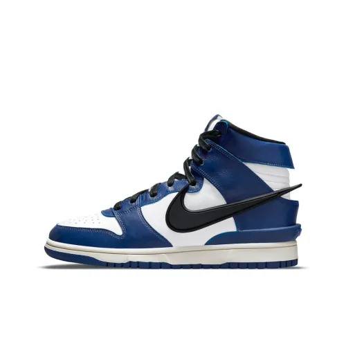 AMBUSH x Nike Dunk Deep Royal High Top Скейтборд Кроссовки Unisex Royal Blue
