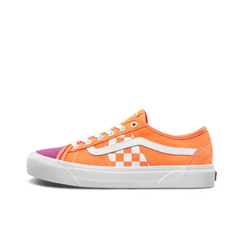 Vans Bess Ni Check Off Low Скейтборд Кроссовки Unisex Белый Оранжевый