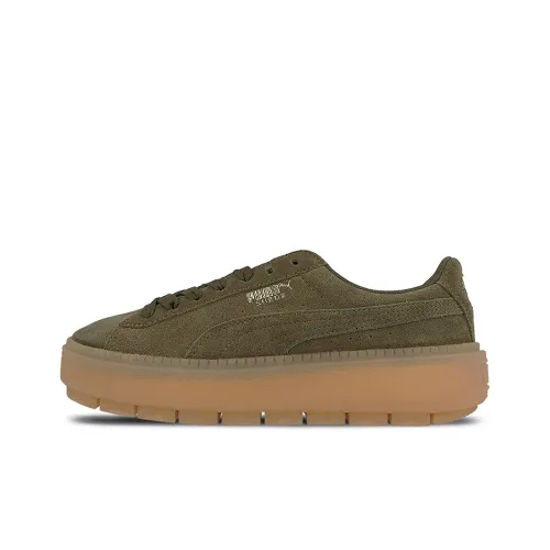 PUMA Platform Trace Low Топ Скейтборд Кроссовки Унисекс Зеленый