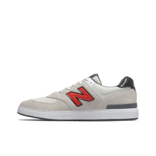 New Balance NB 574 All Coasts Low Топ Скейтборд Кроссовки Унисекс Серый Белый Красный