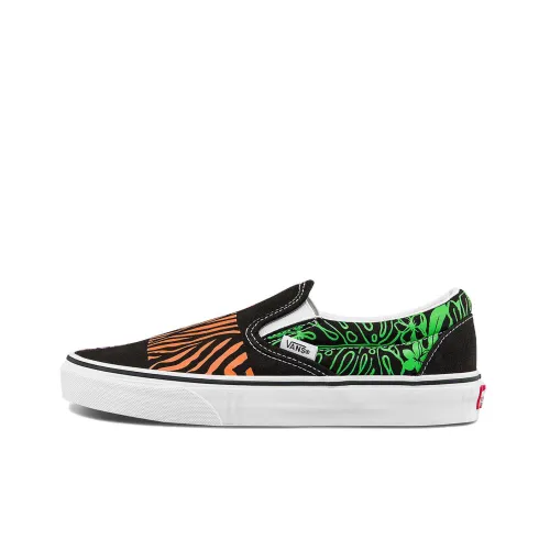CRAYOLA x VANS Slip On Series Classic Low Top Скейтборд Кроссовки Unisex Black Orange Green