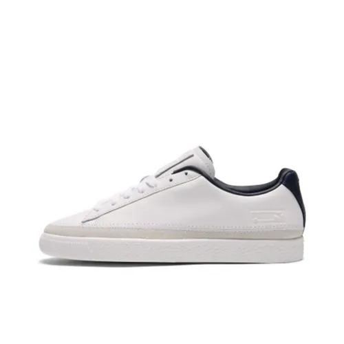 PUMA Basket Trim Block Low Skateboard Кроссовки Унисекс Белые