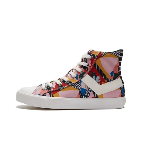 Пони Скейтборд Кроссовки Высокие Топы Женские