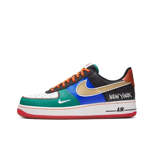 Nike Air FORCE 1 Low Топ Скейтборд Кроссовки Мужские Белый Оранжевый