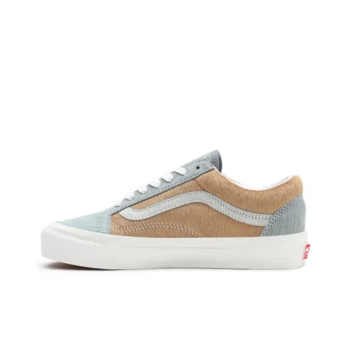 VANS Old Skool 36 DX Конский волос Низкий Топ Скейтборд Кроссовки Унисекс Серый Коричневый