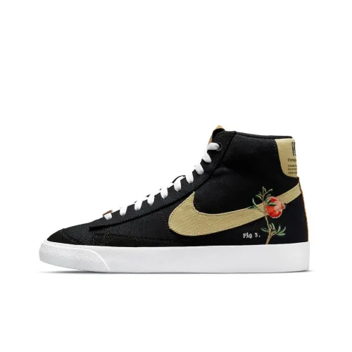 Nike Blazer 77 'Гранатовый' Термическое Покрытие MID Скейтбординг Кроссовки Унисекс Черный Умбра