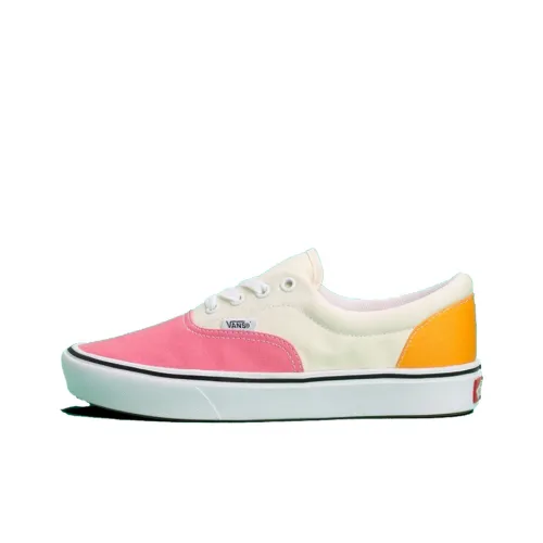 VANS Era UA Comfycush Холст Низкие Кроссовки для Скейтбординга Унисекс Розовые Белые