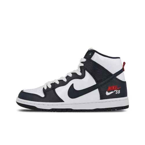 Nike Dunk SB Future Court Obsidian Покрытие Slip-Resistant High Top Скейтборд Кроссовки Унисекс Синий Белый