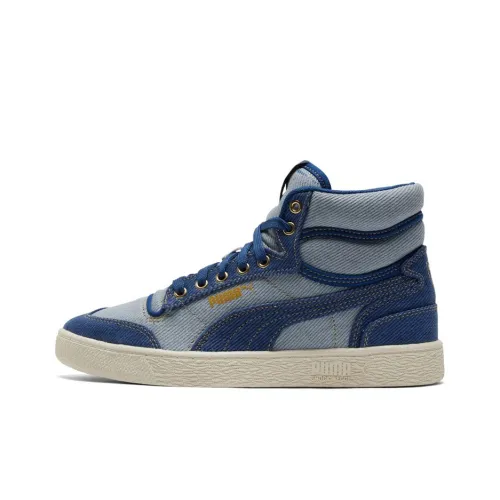 PUMA Ralph Sampson MID Темный деним MID Топ Кроссовки для скейтбординга Унисекс Синий