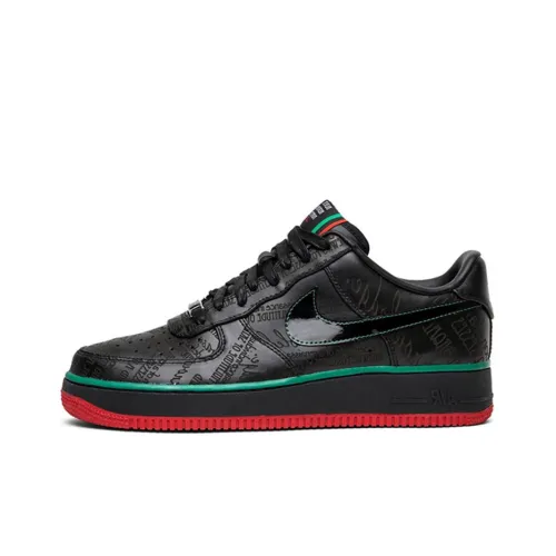Nike Air Force 1 BHM Low Топ Скейтборд Кроссовки Мужские Черные