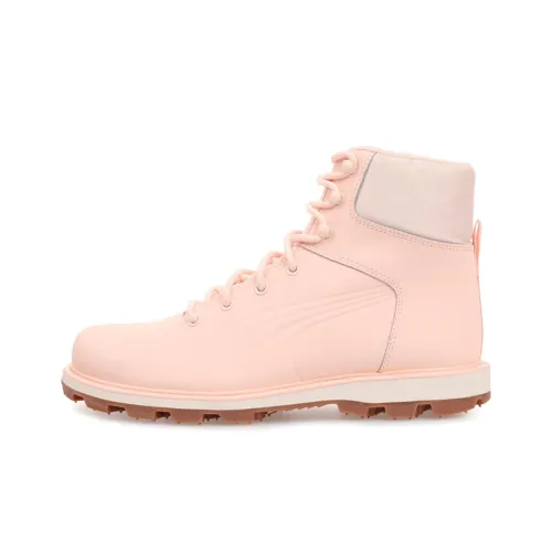 PUMA Desierto Fun Высокие Кроссовки для Скейтбординга Унисекс Розовые Белые