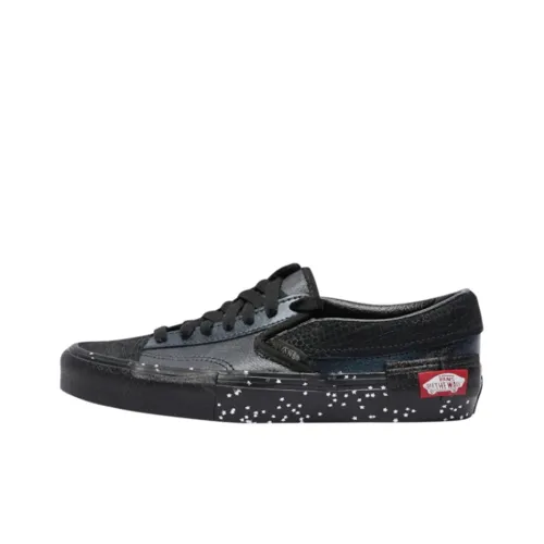 Vans Slip On Series Low Топ Скейтборд Кроссовки Унисекс Черный