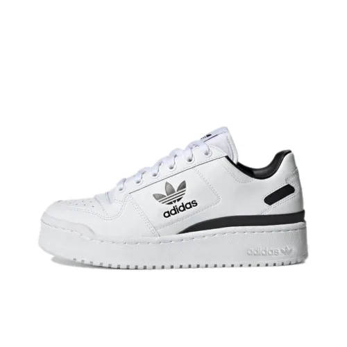 Adidas Originals Forum Bold Устойчивые к истиранию низкие скейтборд-кроссовки Женские Белые Черные