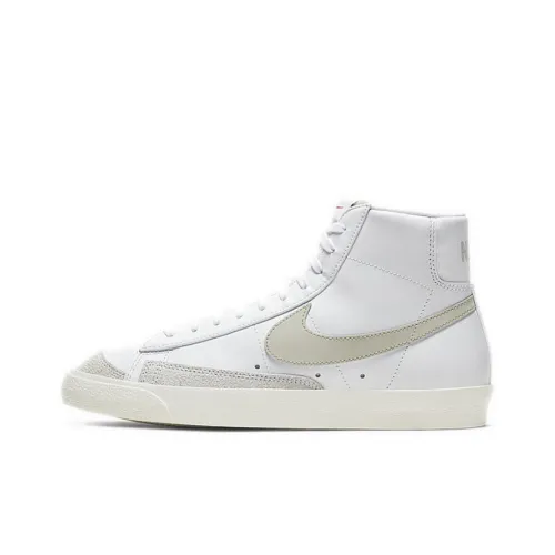 Nike Blazer 77 MID Топ Скейтборд Кроссовки Унисекс Белый Серый