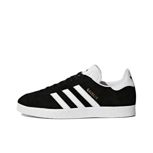 Adidas Originals Gazelle Abrasion Resistant Низкие Кроссовки для скейтбординга Унисекс Черно-белые