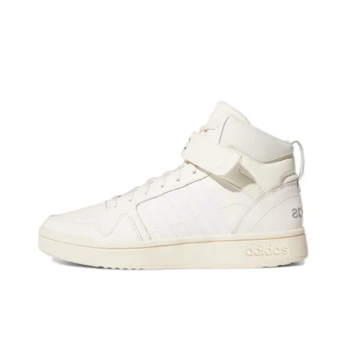 Adidas Neo Postmove MID Slip-resistant Abrasion-resistant MID Top Скейтборд Кроссовки Мужские Ecru