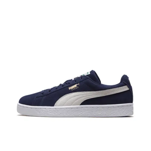 PUMA Suede Classic+ Low Топ Скейтборд Кроссовки Унисекс Темно-синий