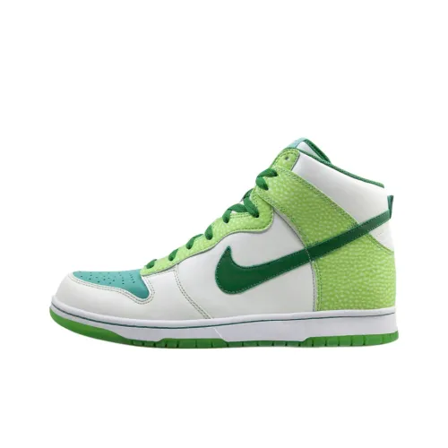 Nike Dunk Premium 'Night Light 2' Покрытие Slip-Resistant Высокий Топ Скейтборд Кроссовки Унисекс Белый Зеленый
