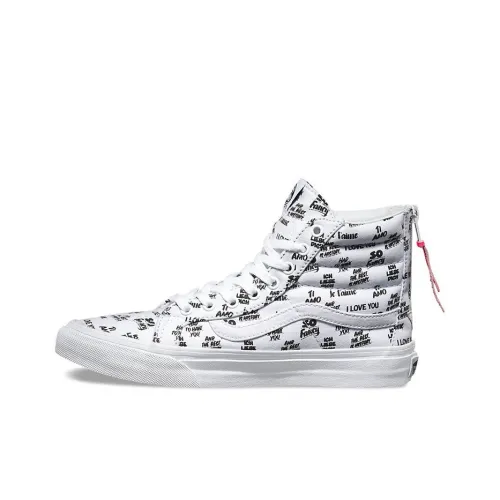 Baron Von Фантазийный x Vans SK8 Тонкий Высокий Топ Кроссовки для скейтбординга Унисекс Белый