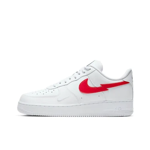 Nike Air FORCE 1 'Euro Tour EU Journey Противоскользящие амортизаторы Низкие Скейтбординг Кроссовки Unisex Белый Красный
