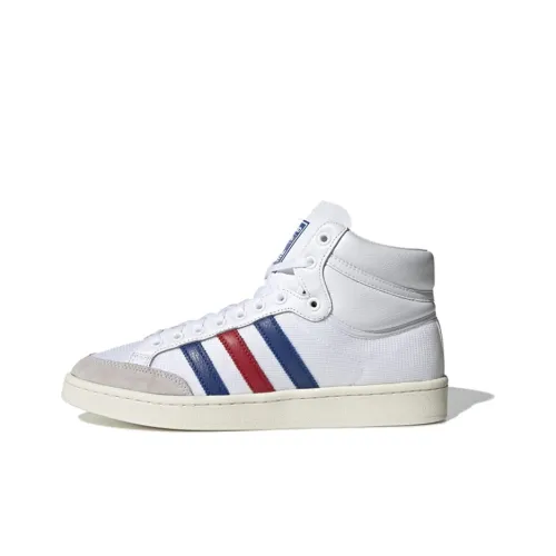 Adidas Originals Americana HI Anti-Slip Легкий Высокий Топ Скейтборд Кроссовки Унисекс Белый Синий Красный