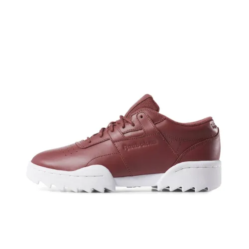 Reebok Workout Рябь OG Low Топ Кроссовки для скейтбординга Женские Бургунди