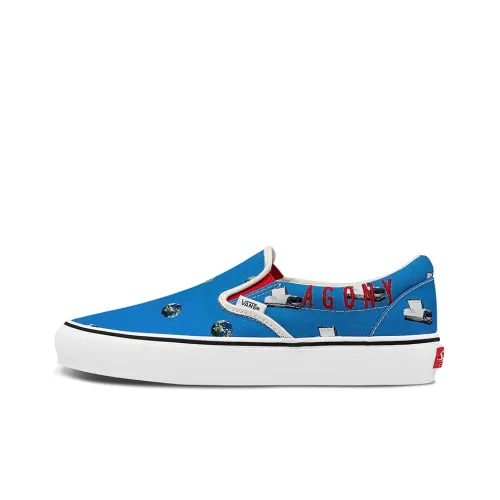 Cali Thornhill DeWitt x Vans Slip On Vault LX Low Топ Скейтборд Кроссовки Унисекс Синий