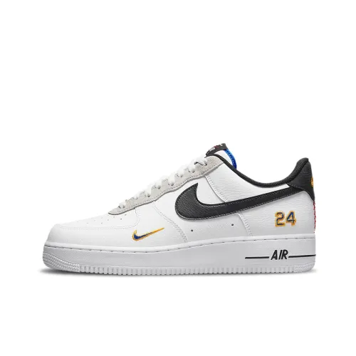 Nike Air FORCE 1 Low Топ Скейтборд Кроссовки Мужские Белый Черный Золото