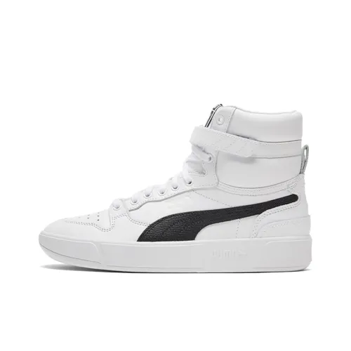 PUMA Sky LX MID Athletic High Топ Кроссовки для скейтбординга Унисекс Черный Белый