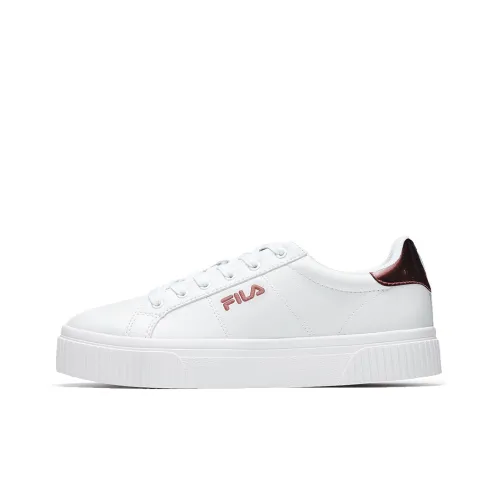 FILA Panache 19 Low Топ Скейтборд Кроссовки Женские Белые Розовые