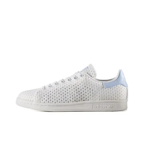 Adidas Originals Stan Smith Slip-Resistant Low Top Скейтборд Кроссовки Женские Белые Синие