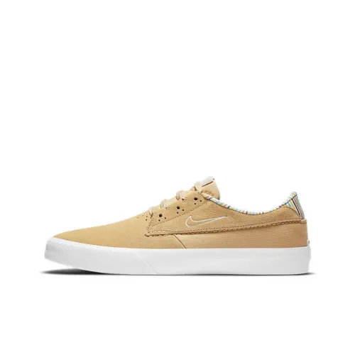 Nike SB Shane Премиум Устойчивый к истиранию Дышащие Низкие Кроссовки для скейтбординга Унисекс Желто-белые